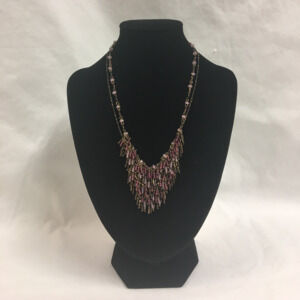 Pink Beaded Choker Necklace